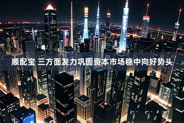 顺配宝 三方面发力巩固资本市场稳中向好势头
